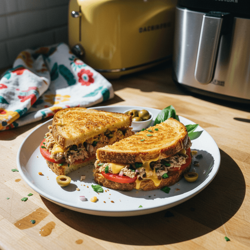 Air Fryer Tuna Melt