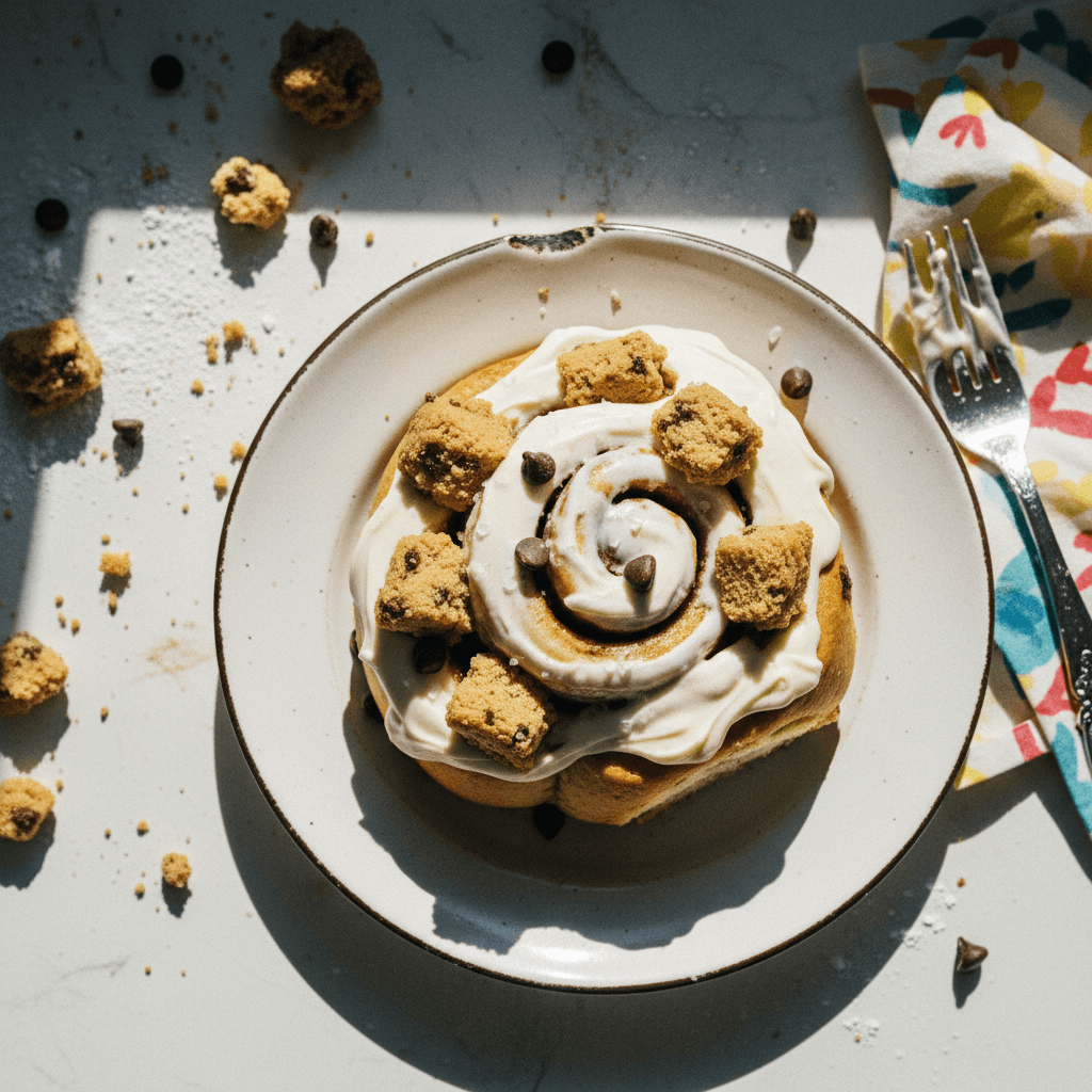 Cookie Dough Cinnamon Rolls