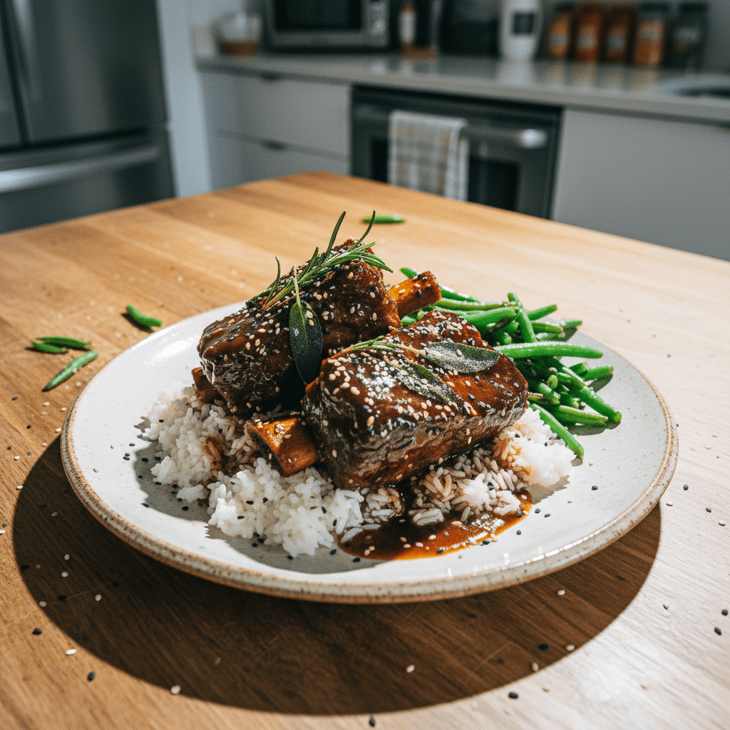 Honey Balsamic Braised Short Ribs