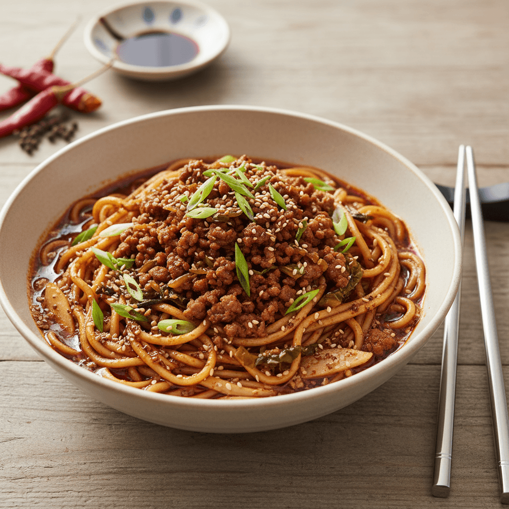 Spicy Szechuan Dan Dan Noodles