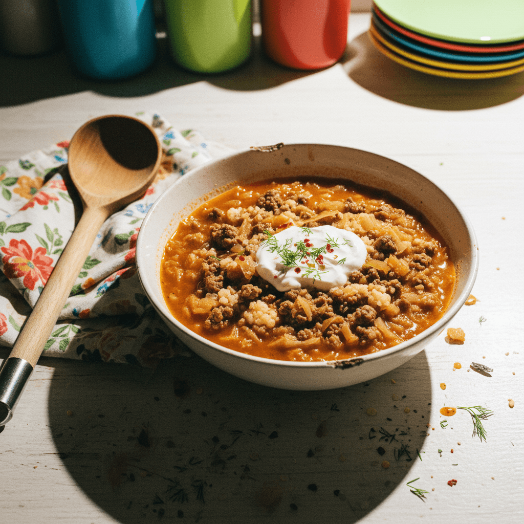 Carb Slow Cooker Unstuffed Cabbage Soup