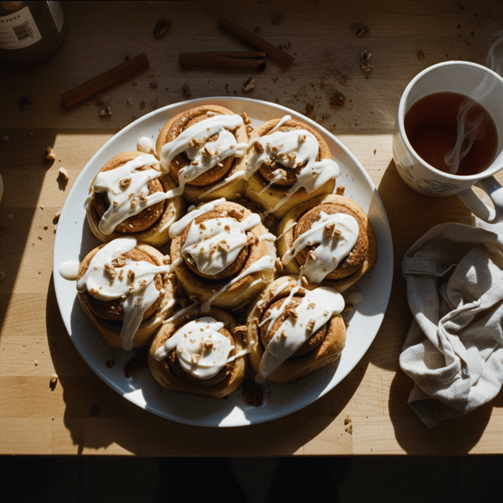 رولات التوست المحشيين بالقرفة