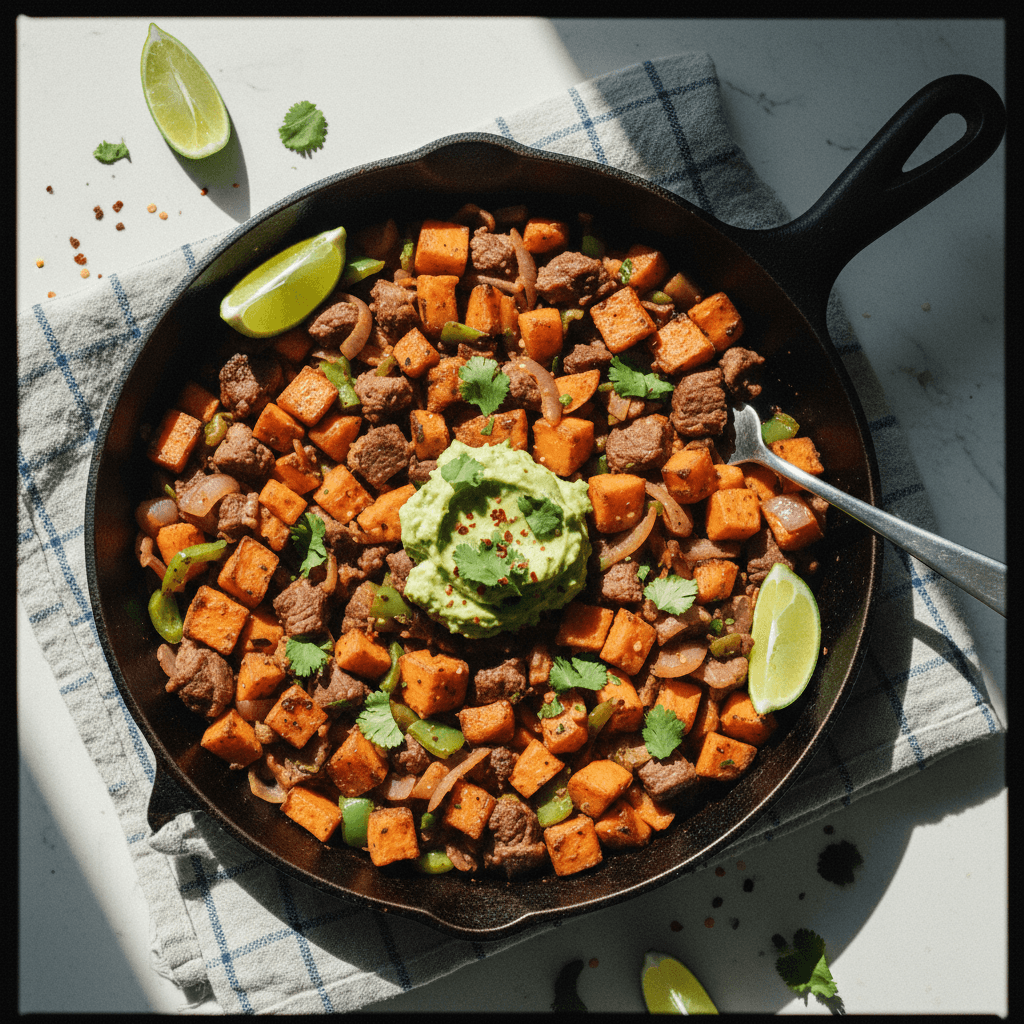 Erewhon Grass-Fed Beef & Sweet Potato Hash