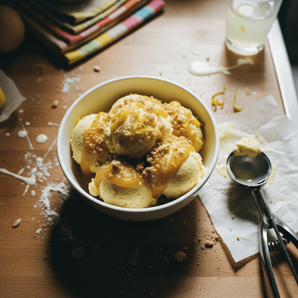 Homemade Lemon Ice Cream