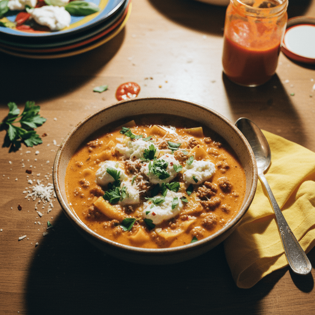 Creamy Lasagna Soup