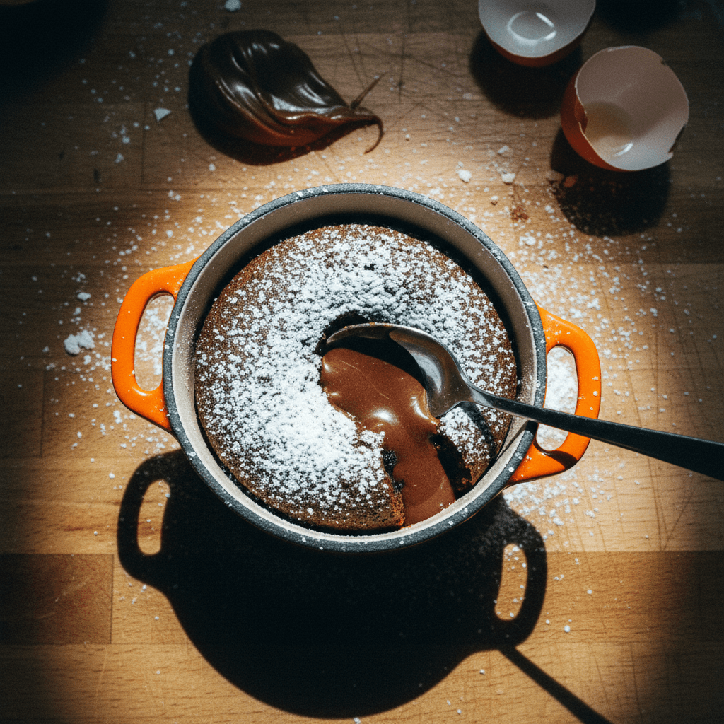 3 Ingredient Chocolate Lava Cake