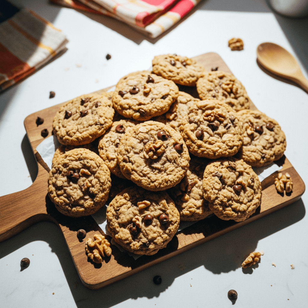 Oatmeal Chocolate Chip Walnut Cookies
