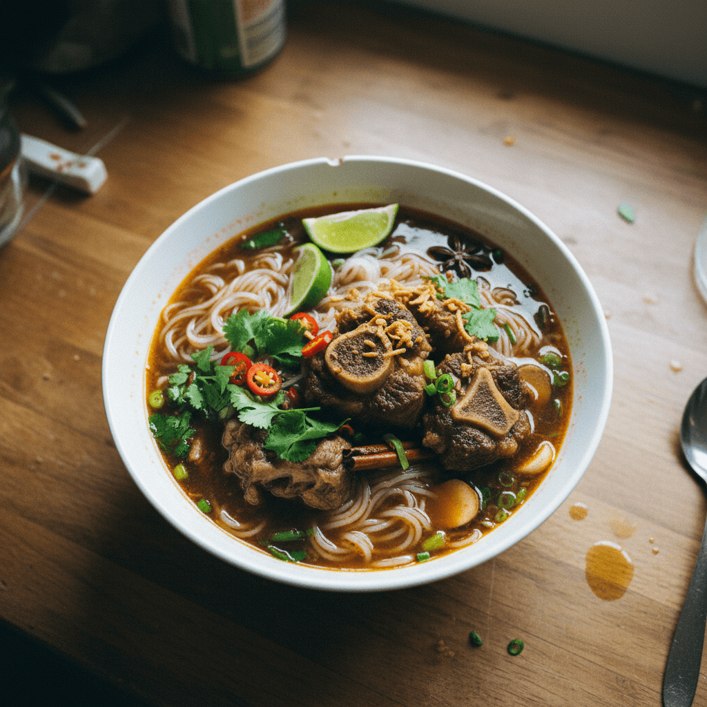 Instant Pot Oxtail Thai Beef Noodle Soup