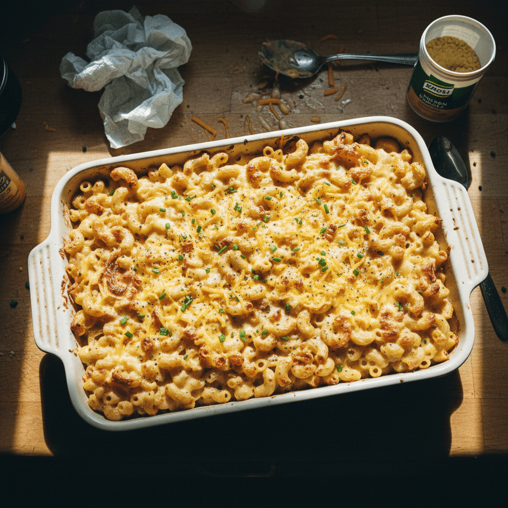 Layered Baked Macaroni and Cheese