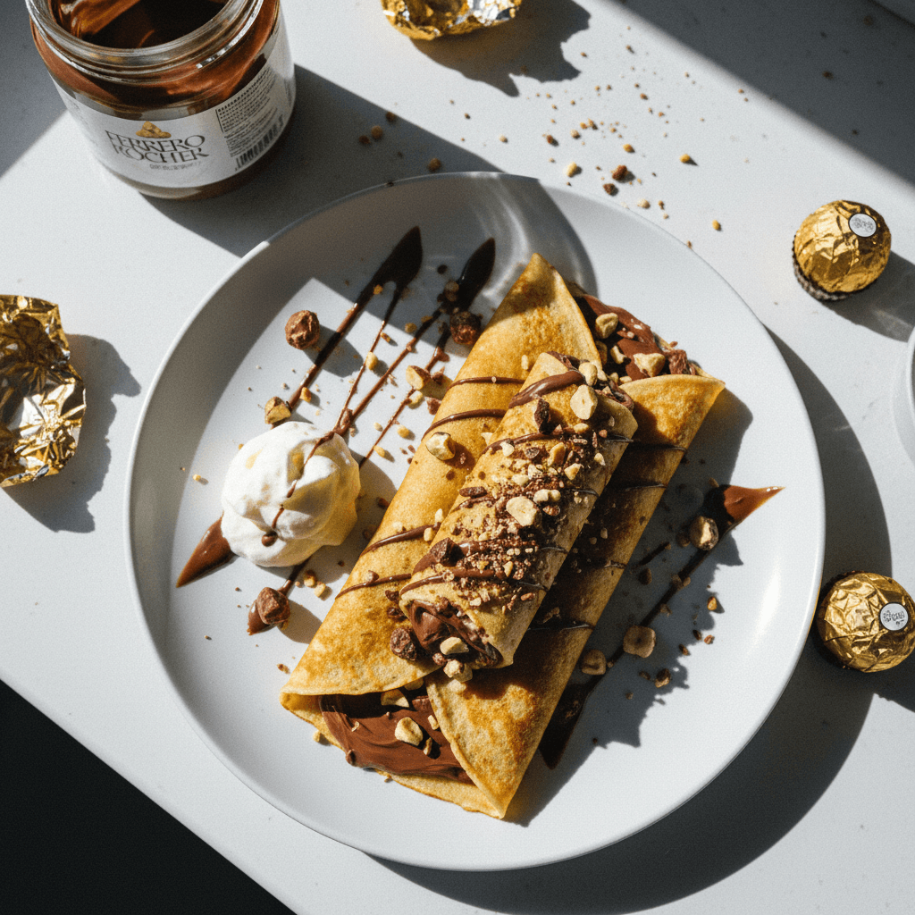 Ferrero Rocher Crepe Rolls