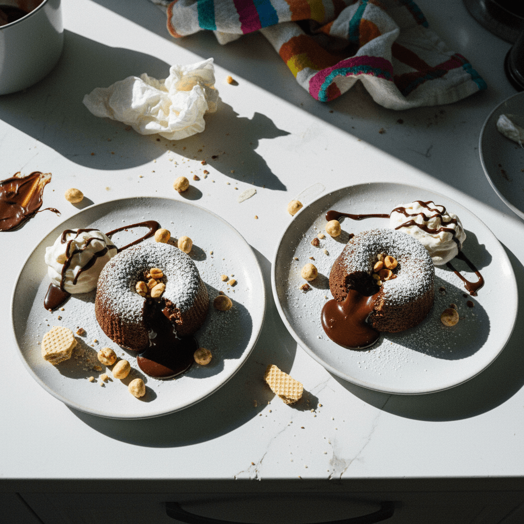 Chocolate Hazelnut Lava Cakes