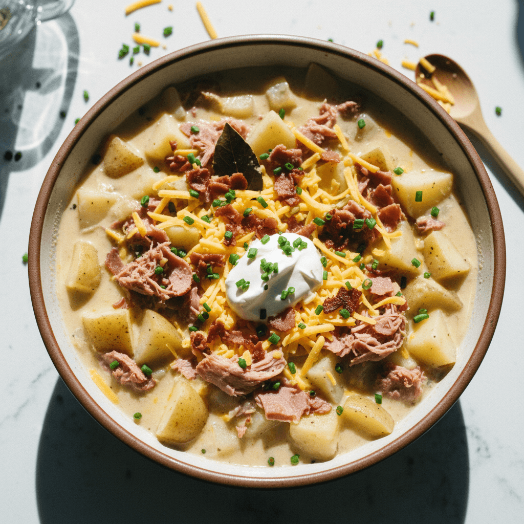 Loaded Ham & Potato Soup