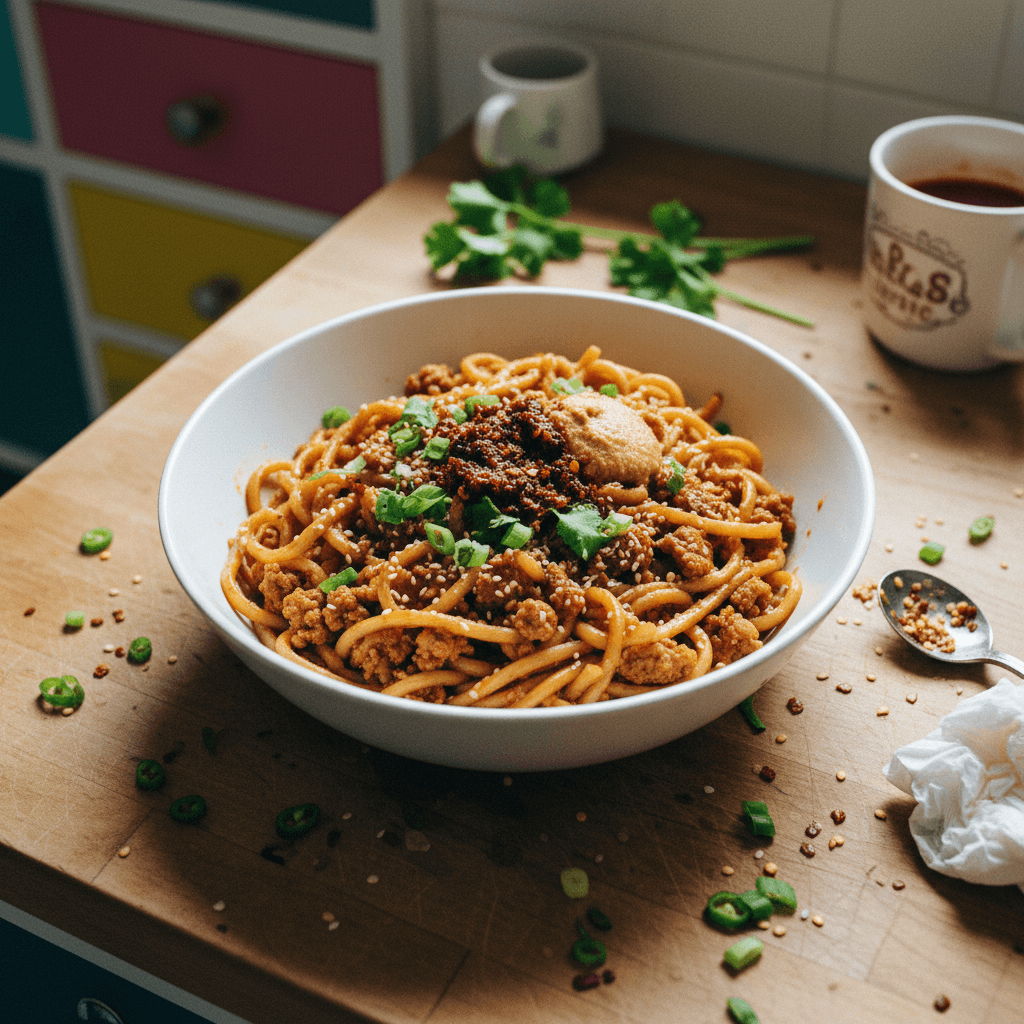 Chili Miso Pork Noodles
