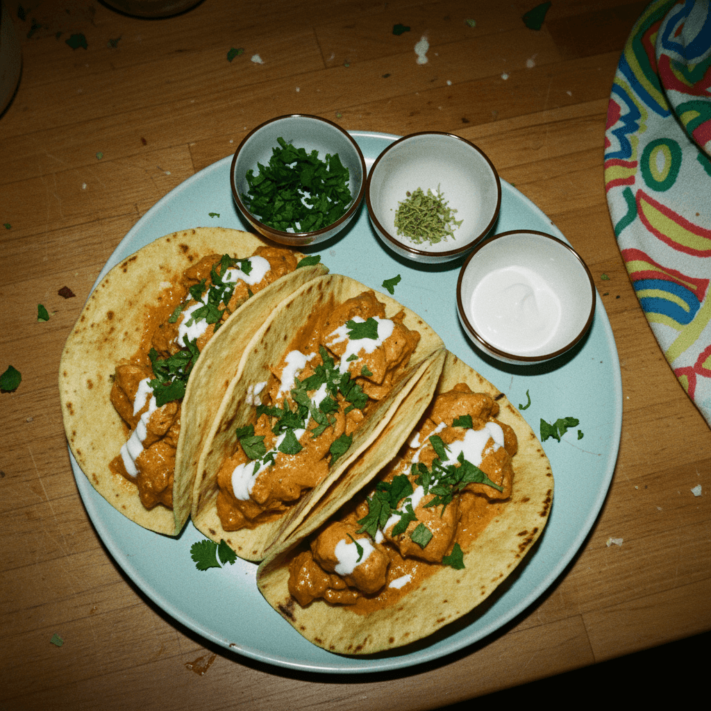 Butter Chicken Tacos