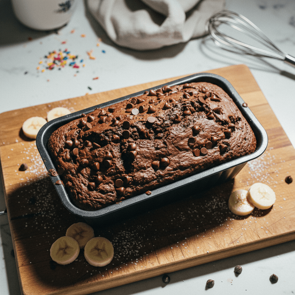 Double Chocolate Banana Bread