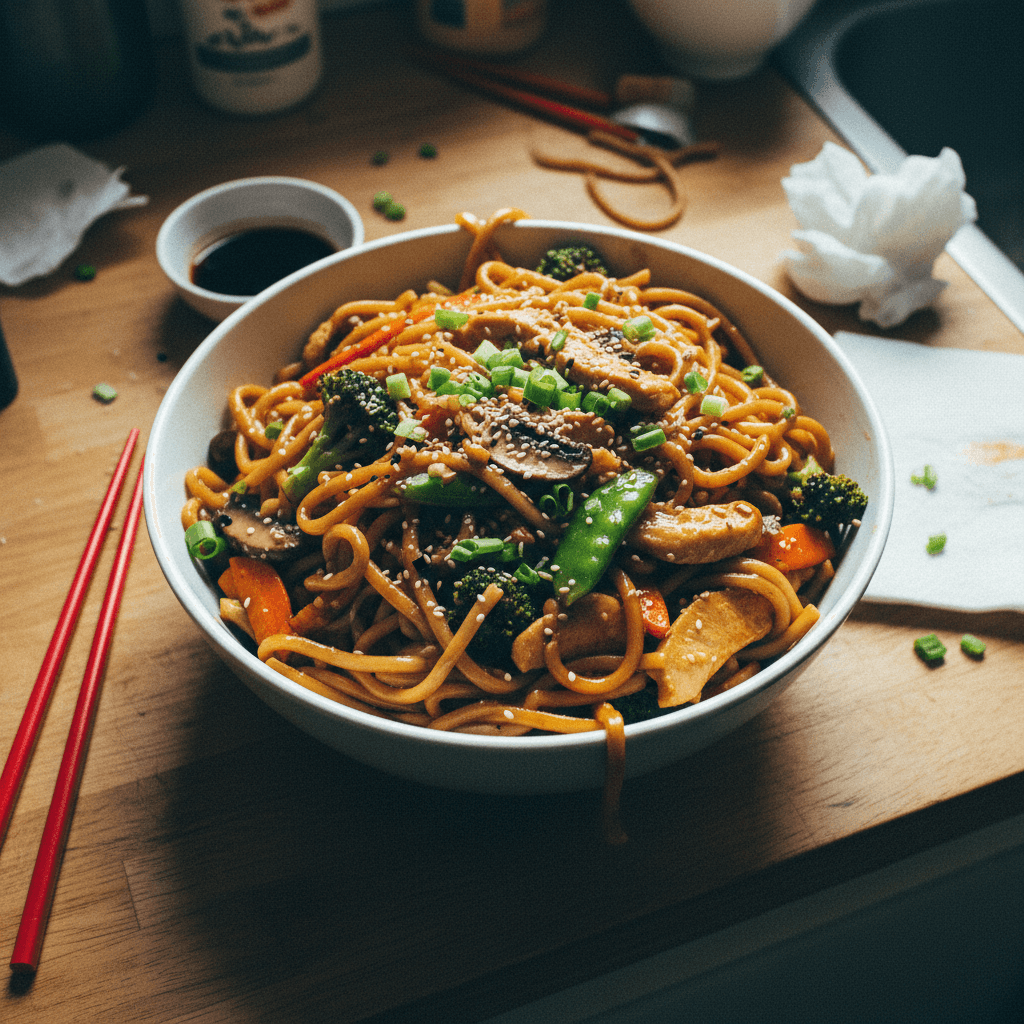 Restaurant Style Chicken Lo Mein