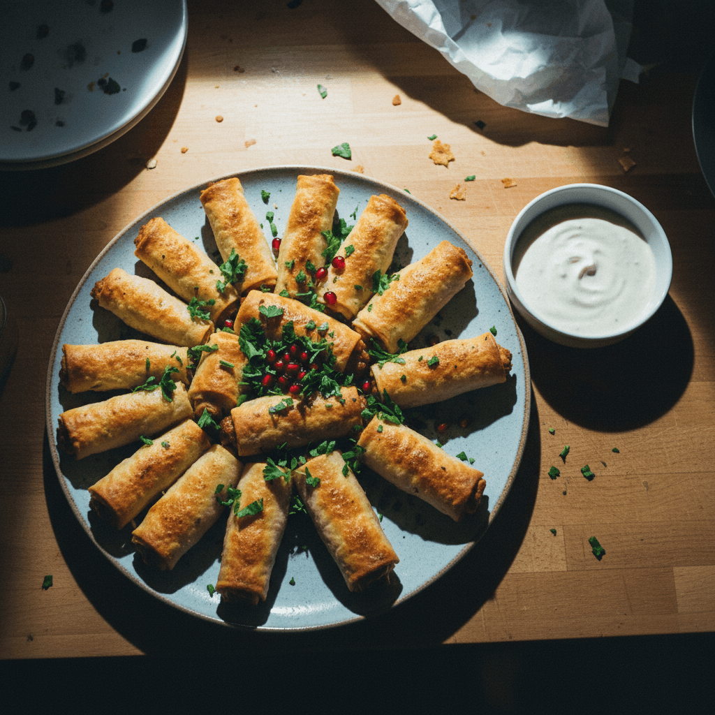 جلاش رولز باللحمة المفرومة