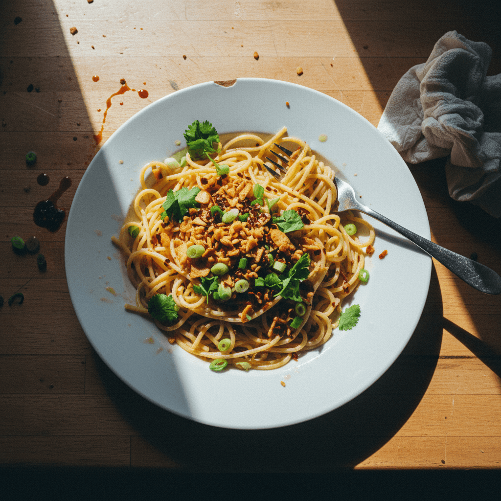 Garlic Chili Oil Spaghetti