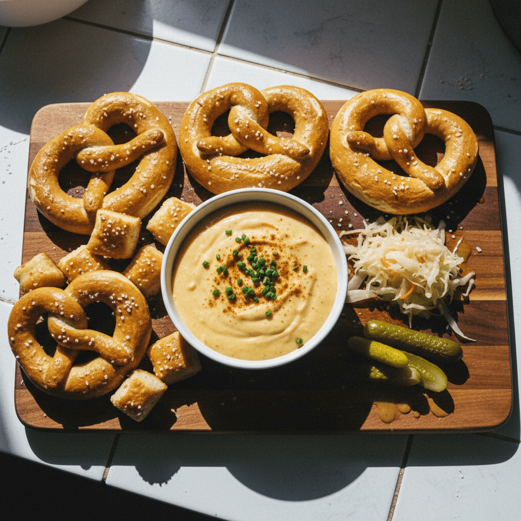 Soft Pretzels with Beer Cheese