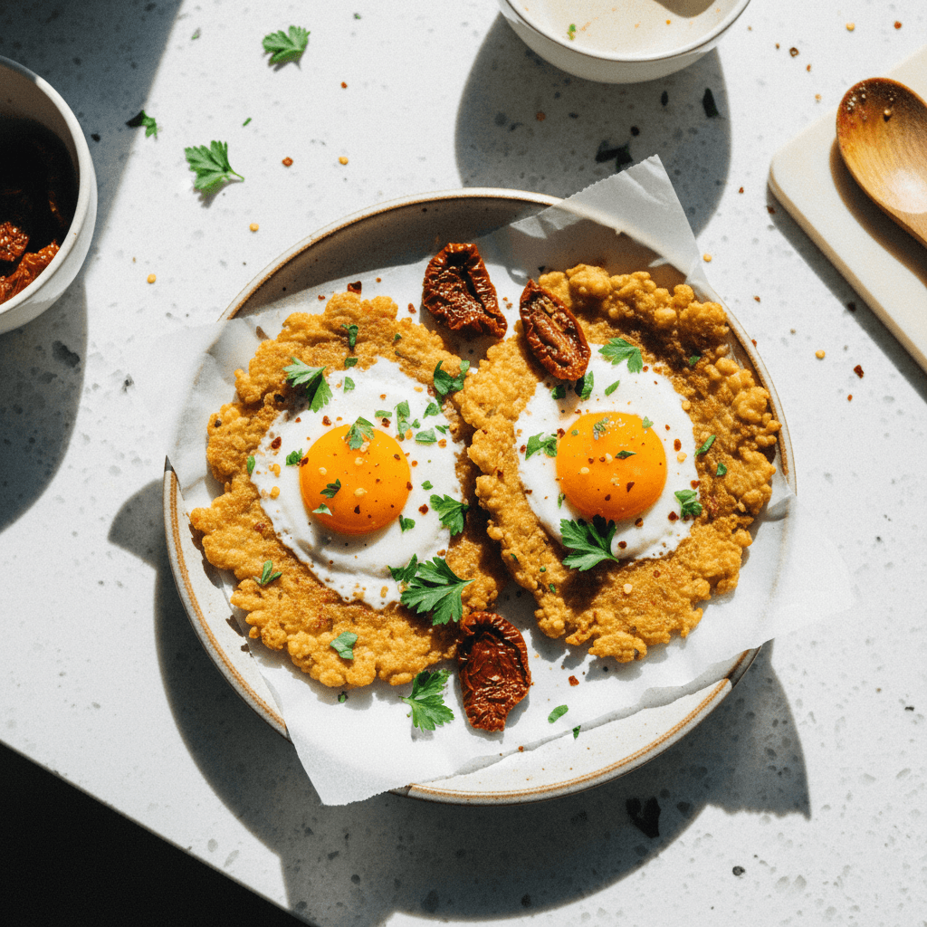 Chickpea Fried Eggs