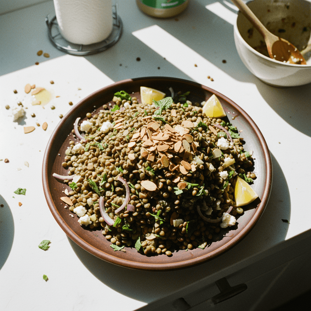 Lentil Salad with Toasted Almonds