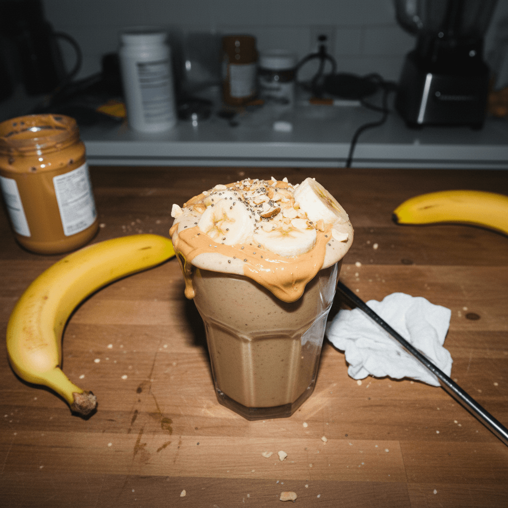 Peanut Butter Banana Protein Smoothie