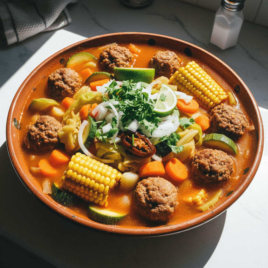 Caldo de Albóndigas