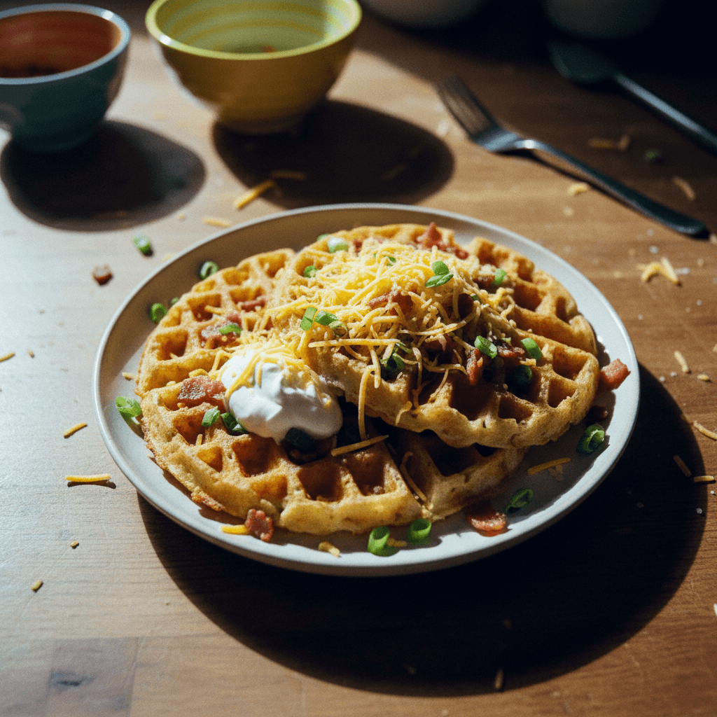 Fully Loaded Potato Waffles