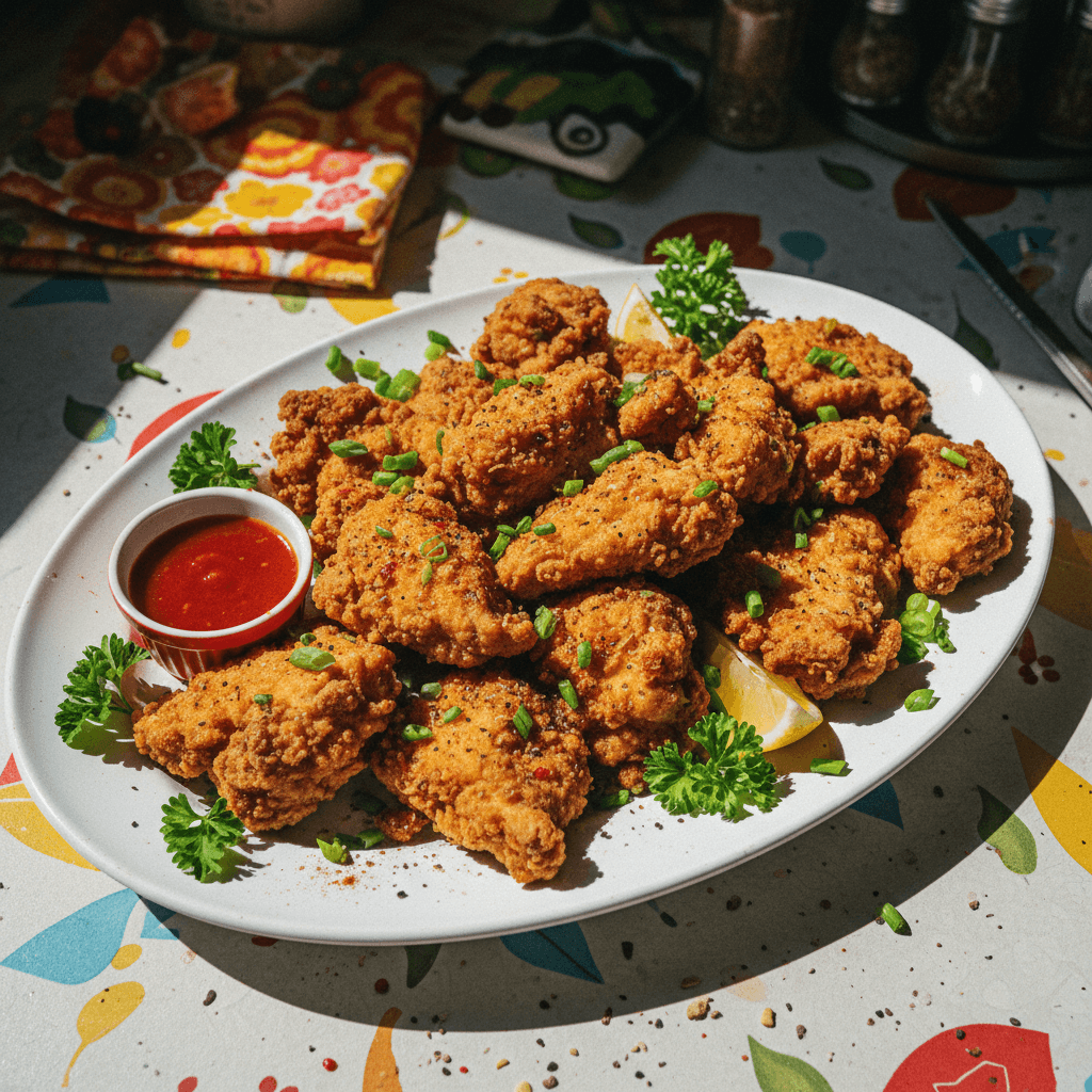 Fried “Chicken” Mushrooms