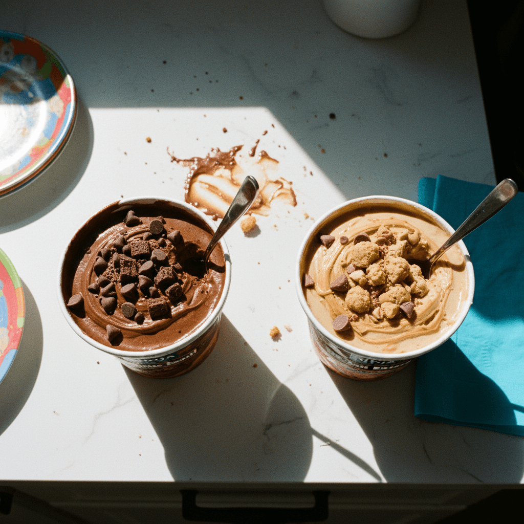 Protein Creami Pints (Brownie Batter & PB Half Baked)