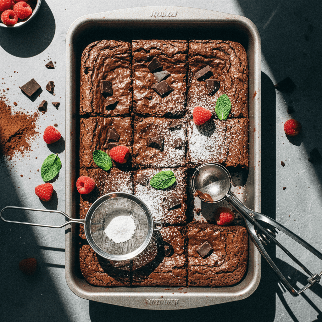 Super Fudgy Crackling Top Brownies