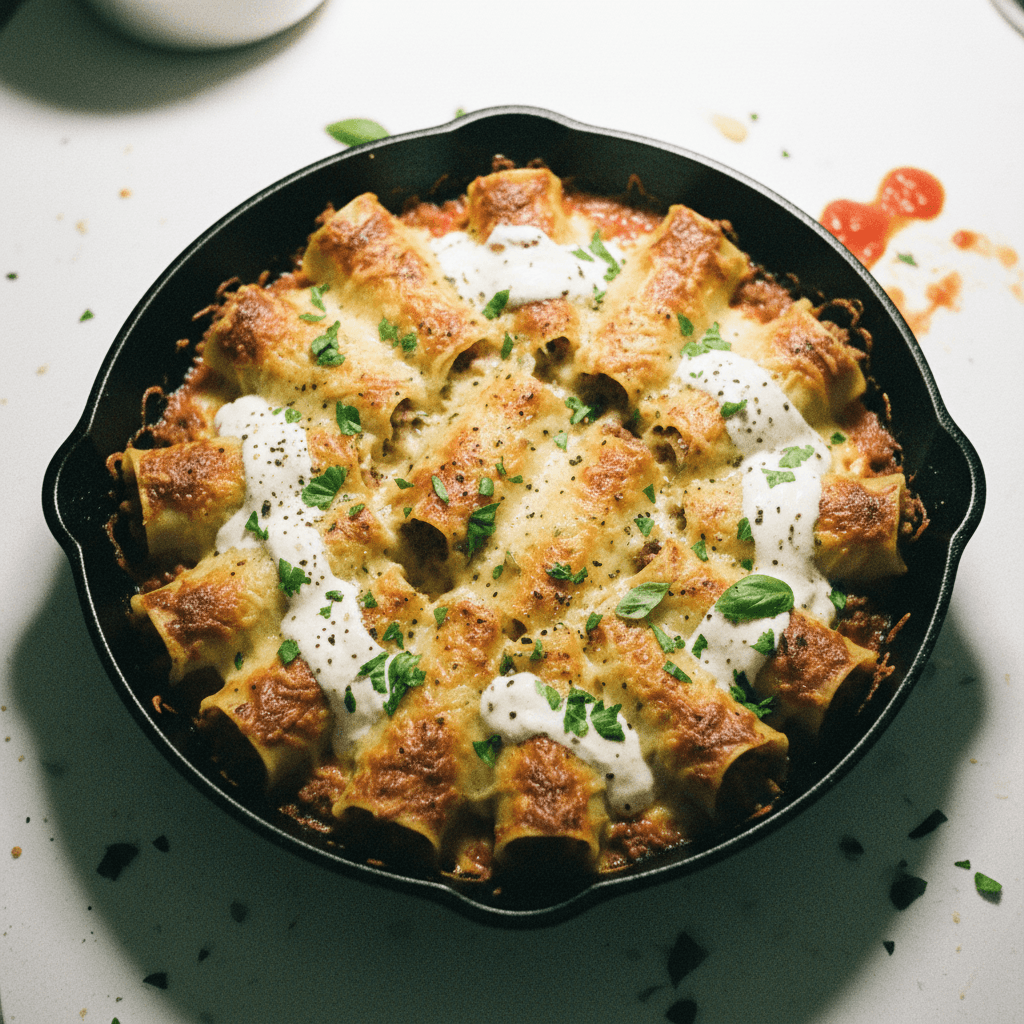 Cheesy Beef Lasagna Rolls