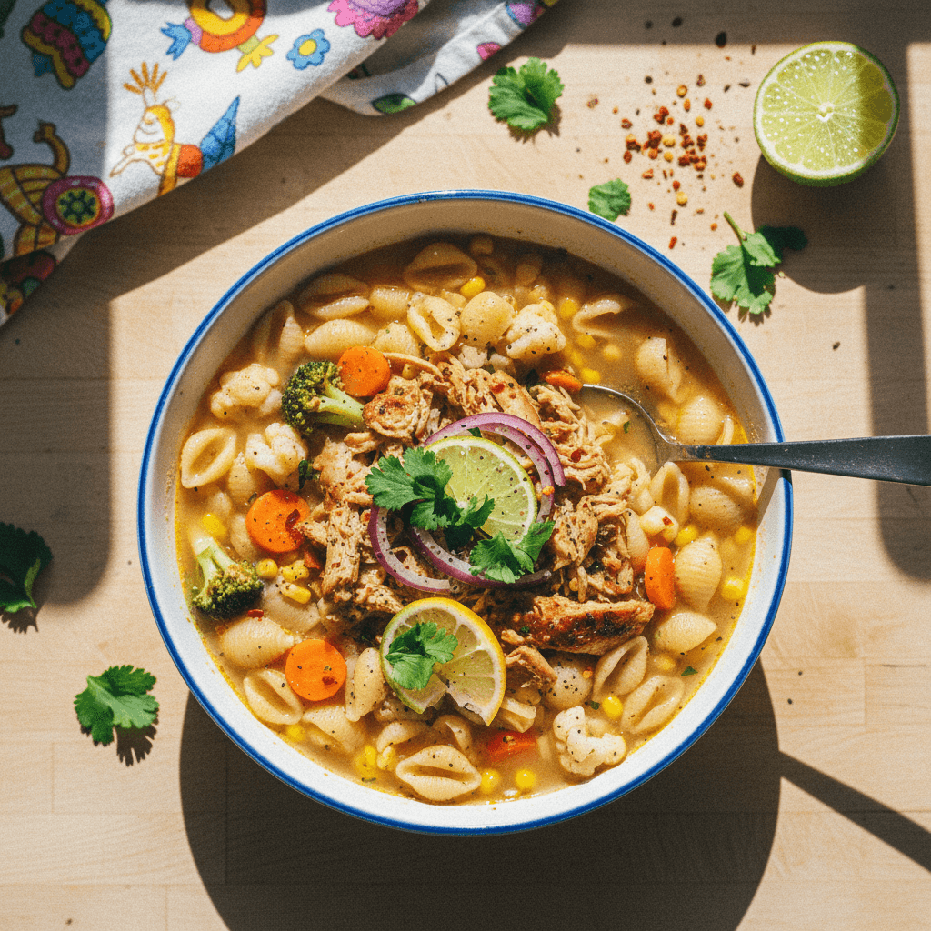 Quick Chicken Vegetable Noodle Soup