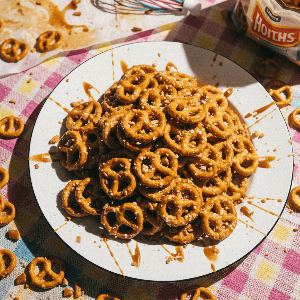 Salted Caramel Pretzel Bites