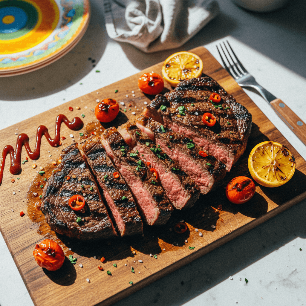 Quick BBQ Ribeye Steak