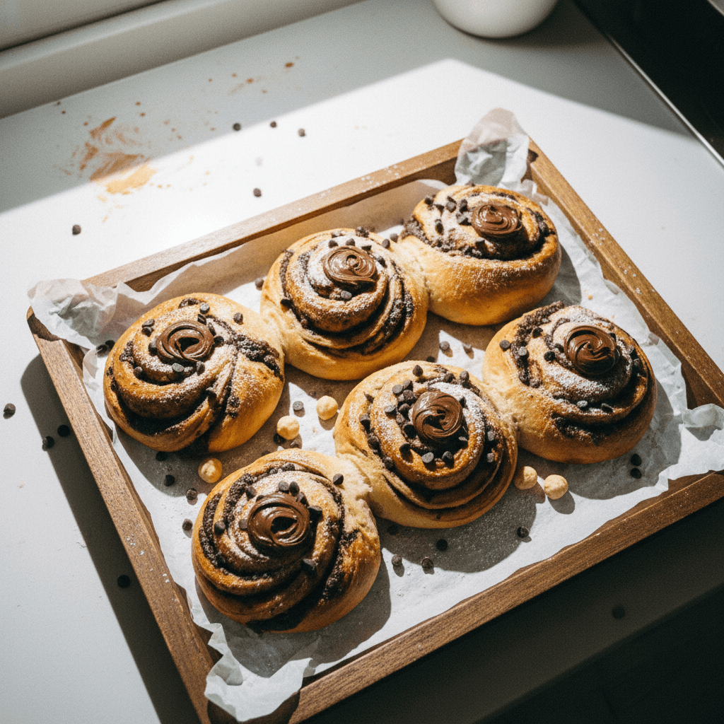 Duble Çikolatalı Çörek