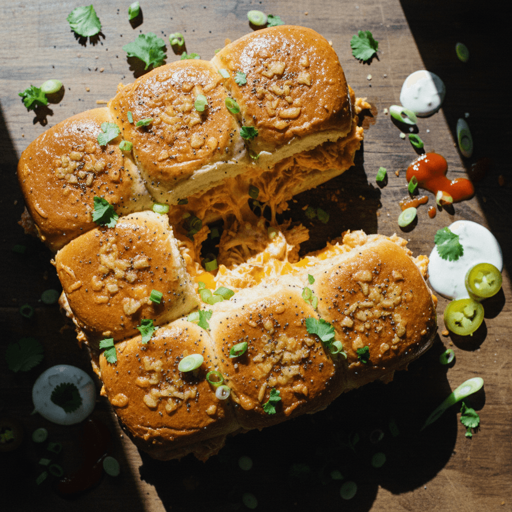 Buffalo Chicken Dip Sliders