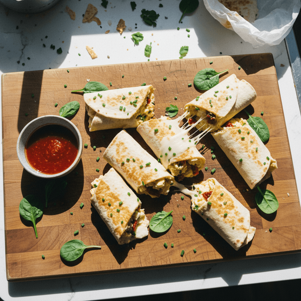 Cottage Cheese Wake-Up Wraps