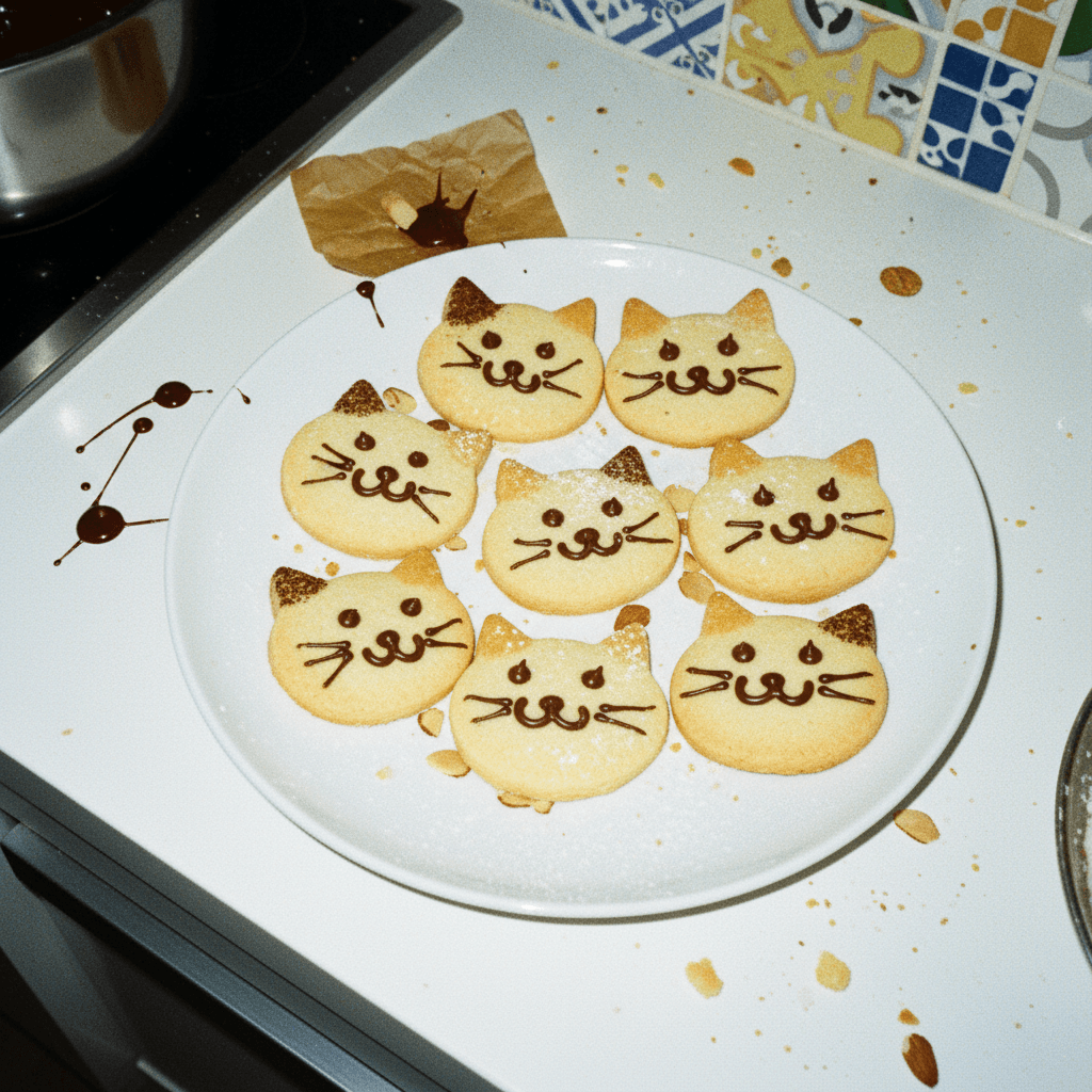Crispy Cat Cookies
