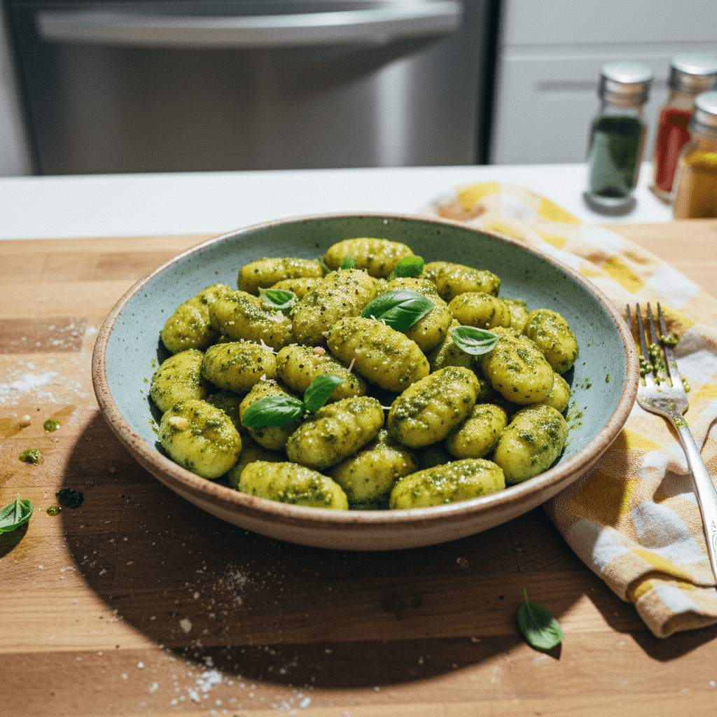Gnocchi Potato and Basil Pesto