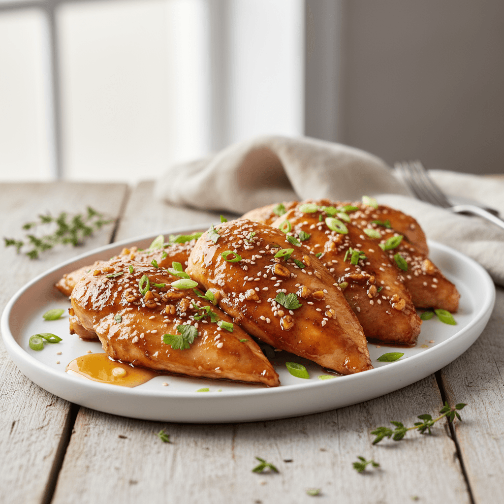 Honey Garlic Glazed Chicken Breast