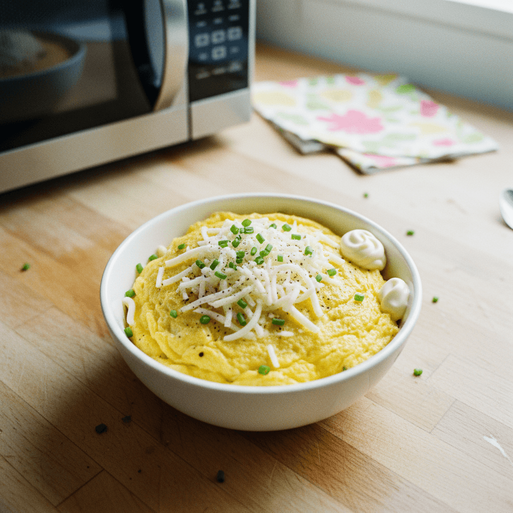 Microwave Mayonnaise Omelet