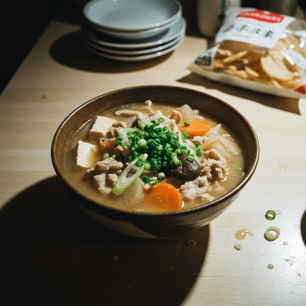 Tonjiru (Japanese Pork Miso Soup)