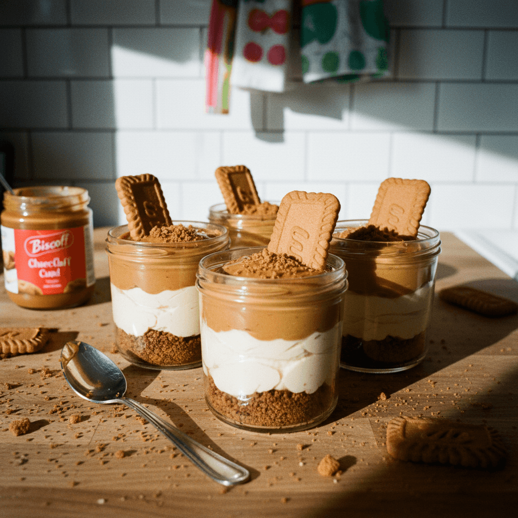 No-Bake Biscoff Cheesecake Cups