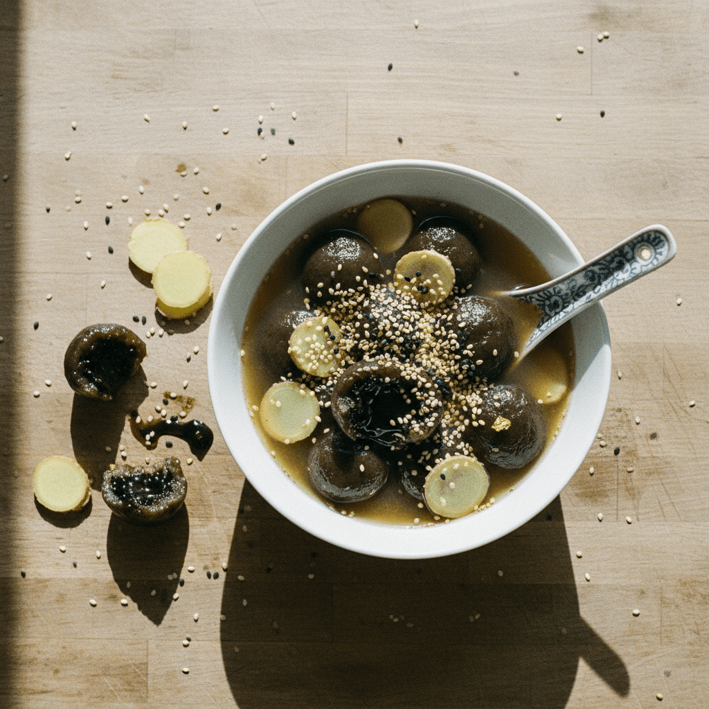 Black Sesame Tang Yuan