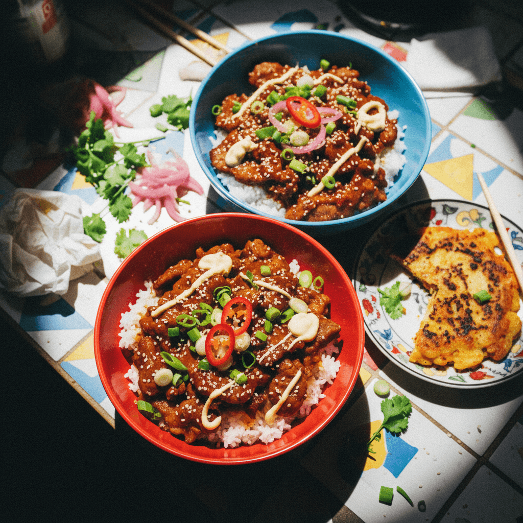 Spicy Korean Gochujang Beef Bowls