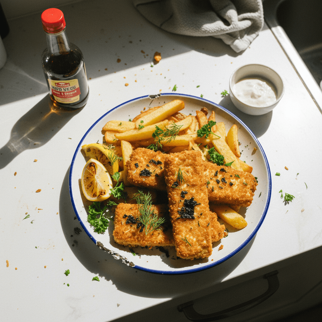 Vegan Fish and Chips (Tofu & Chips)