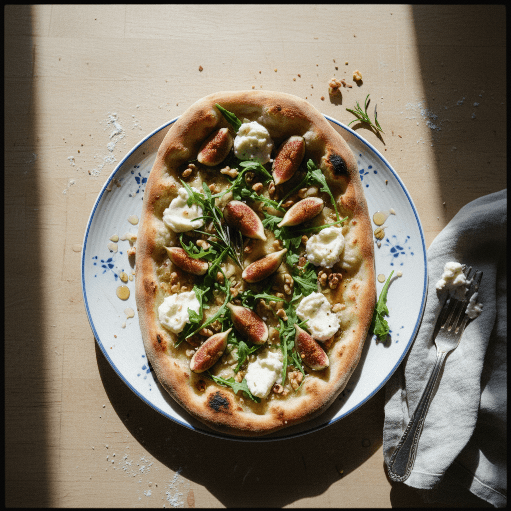 Fig and Goat Cheese Flatbread Pizza