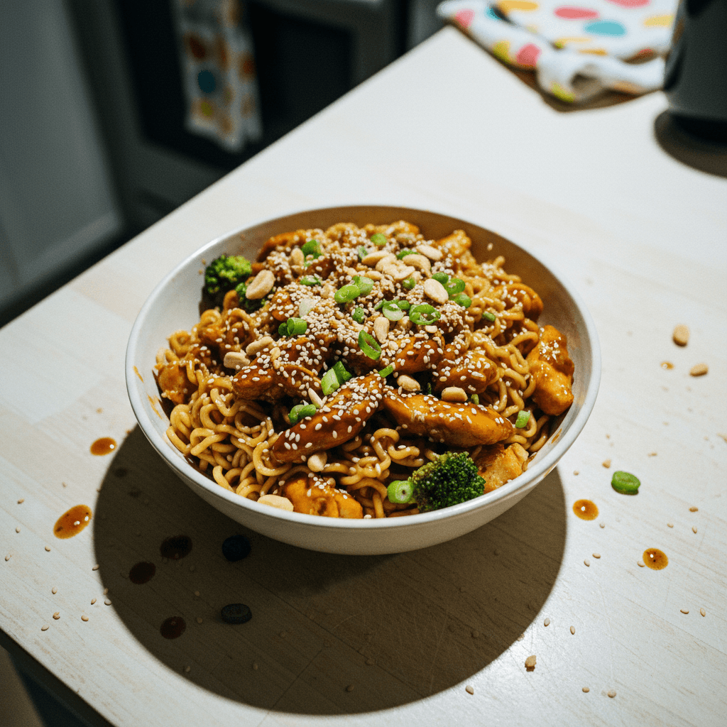 Crockpot Chicken Teriyaki & Noodles