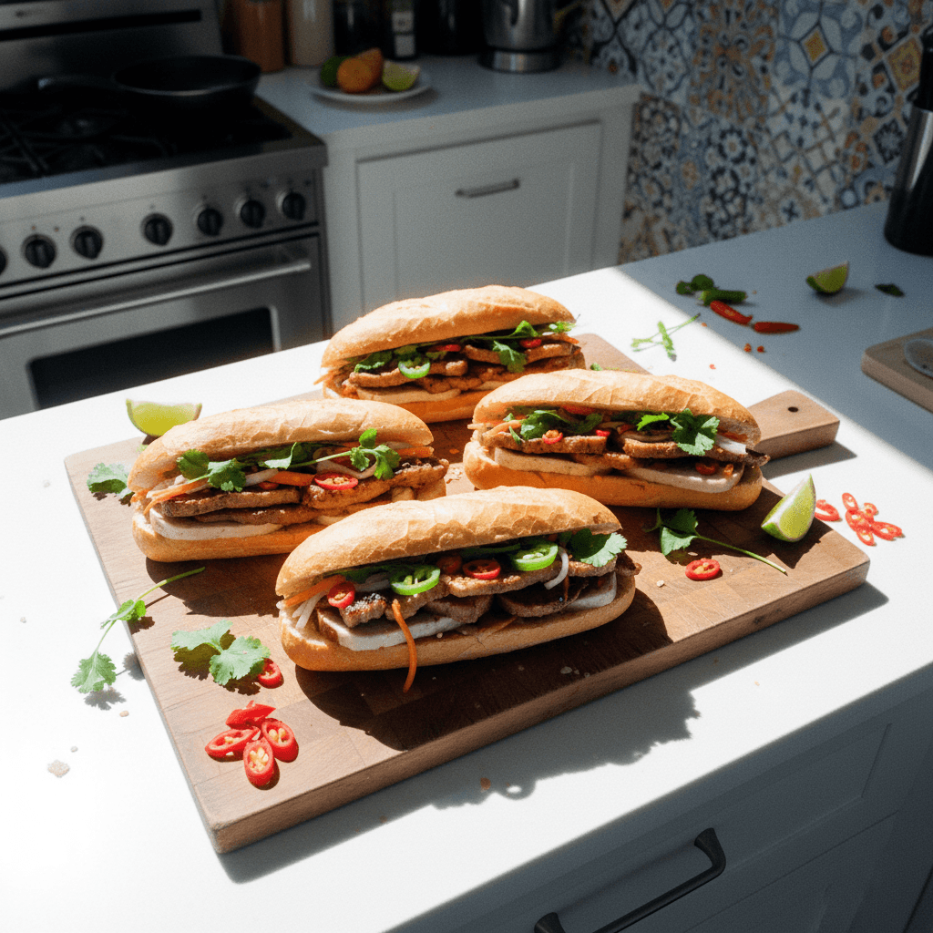 Vietnamese Bánh Mì Loaves